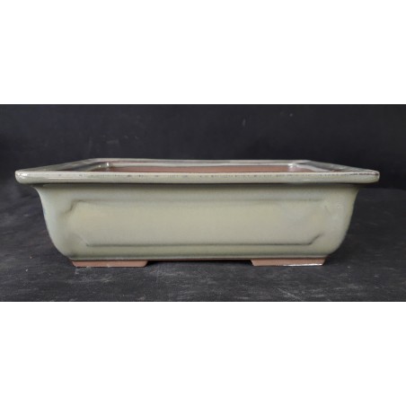 Maceta rectangular 23,5x17x6cm.