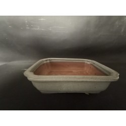 Maceta rectangular 21x16x5.8cm.
