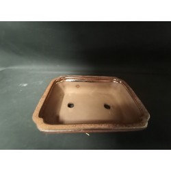 Maceta rectangular 31.5x25x8cm.