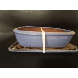 Maceta rectangular 26.5x20x7cm.