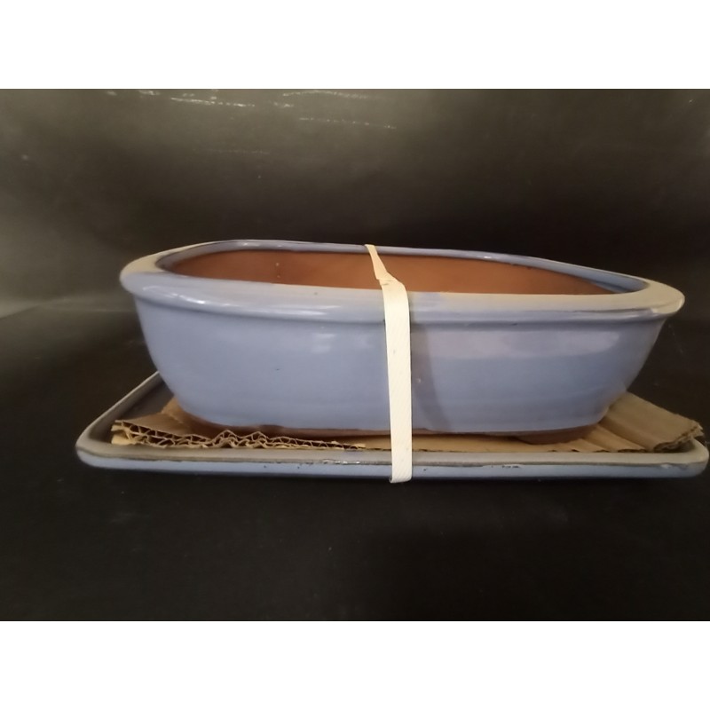 Maceta rectangular 26.5x20x7cm.
