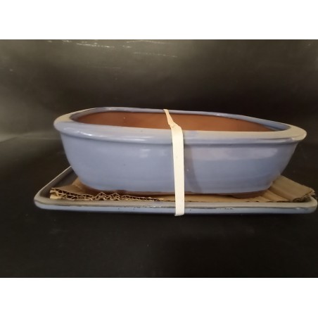 Maceta rectangular 26.5x20x7cm.
