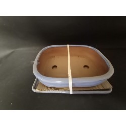Maceta rectangular 26.5x20x7cm.