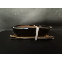 Maceta rectangular 27x21x7cm.