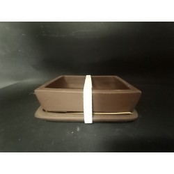 Maceta rectangular 17x13x5cm.