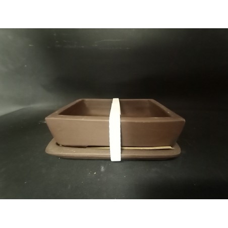 Maceta rectangular 17x13x5cm.