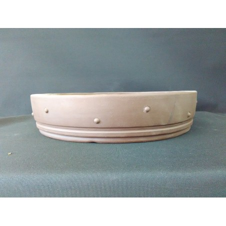 Maceta redonda 32x7cm.