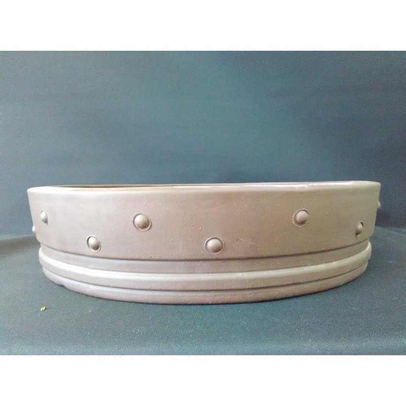 Maceta redonda 36.5x8cm. 