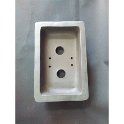 Maceta rectangular 23x16.5x6.5cm.