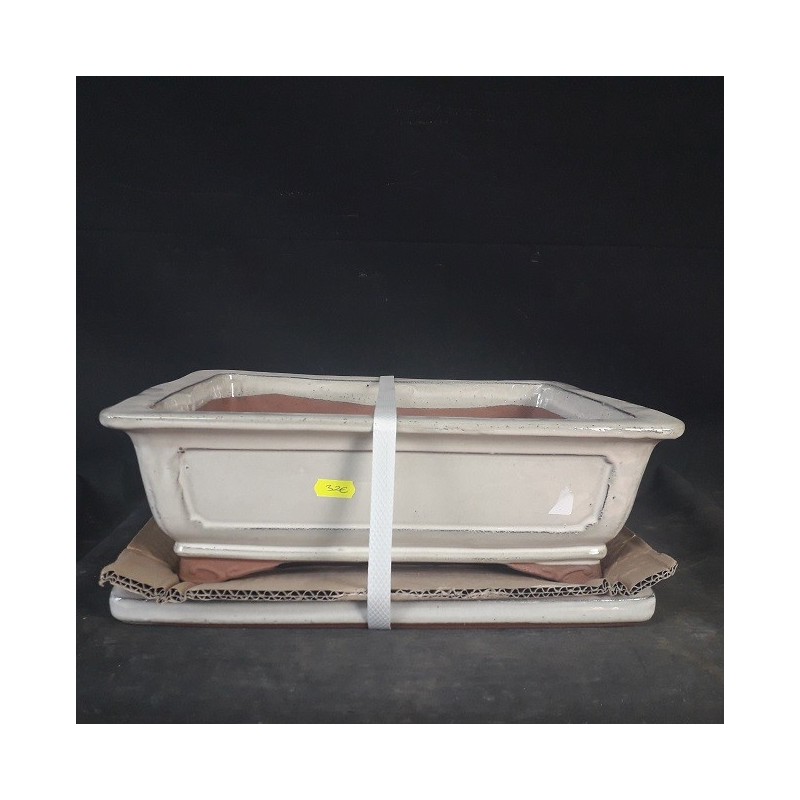 Maceta rectangular 37.5x30x12cm.
