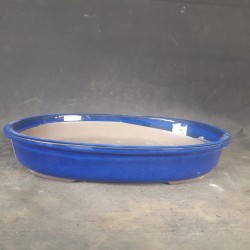 Maceta japonesa ovalada 31x23x5 cm.
