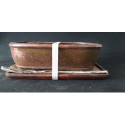 Maceta rectangular 26.5x20.5x7cm.