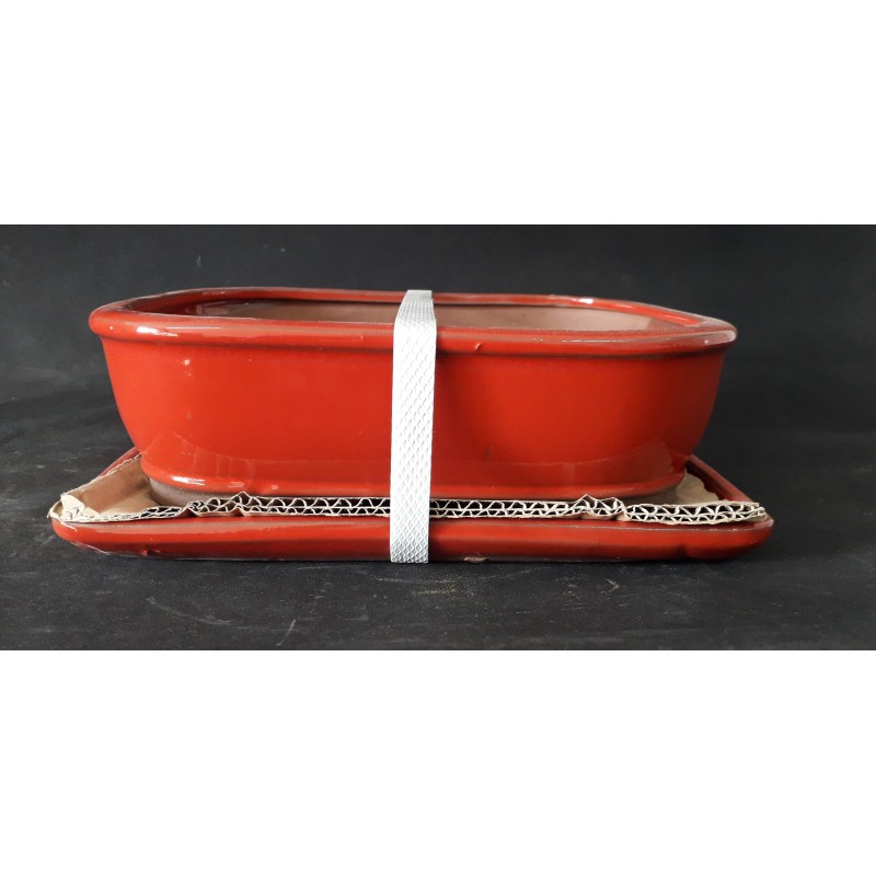 Maceta rectangular 26.5x20x7cm.