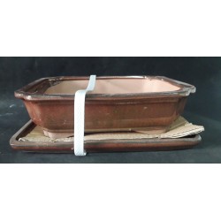 Maceta rectangular 27x21x7cm.