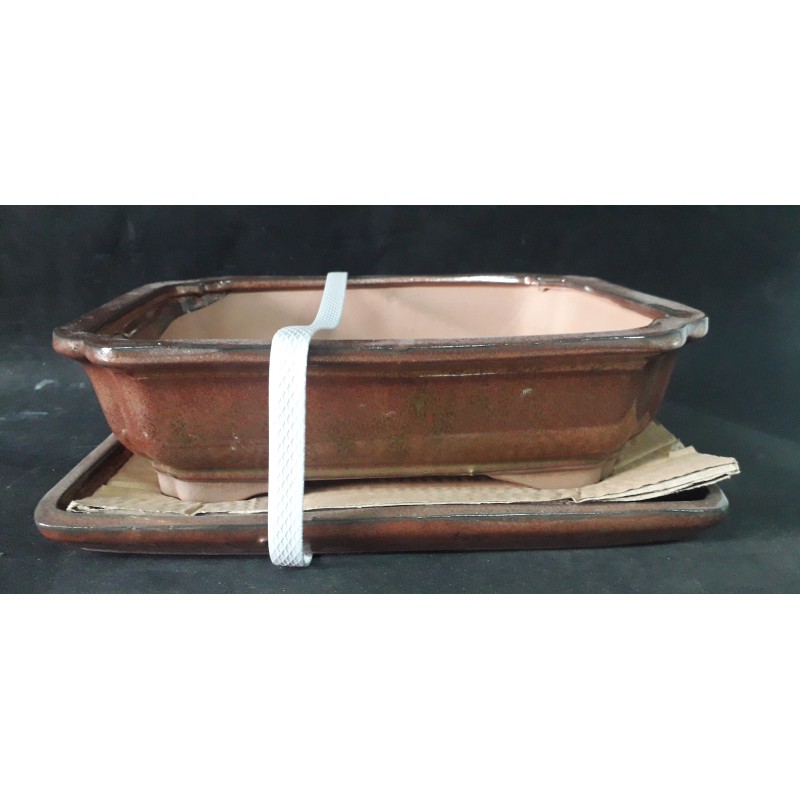Maceta rectangular 27x21x7cm.