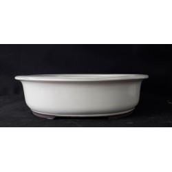 Maceta japonesa ovalada 30x25.5x8cm.